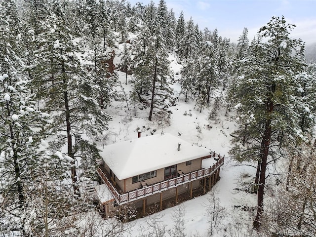 11710 Spruce Canyon Cir, Golden, CO 80403 - view of snowy aerial view
