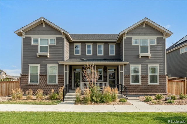 craftsman-style house featuring a porch