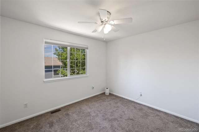 4807 S Killarney Ct, Aurora, CO 80015 - carpeted spare room with baseboards and a ceiling fan