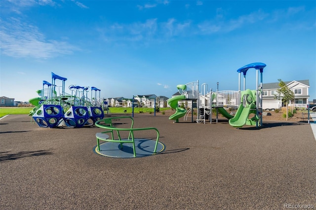 view of jungle gym