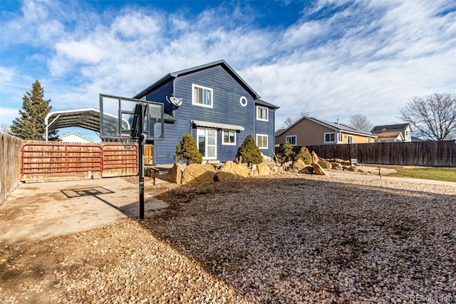 view of rear view of property