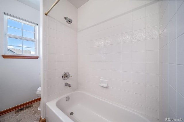 5416 S Hannibal Ct, Centennial, CO 80015 - bathroom featuring bathing tub / shower combination and tile patterned floors