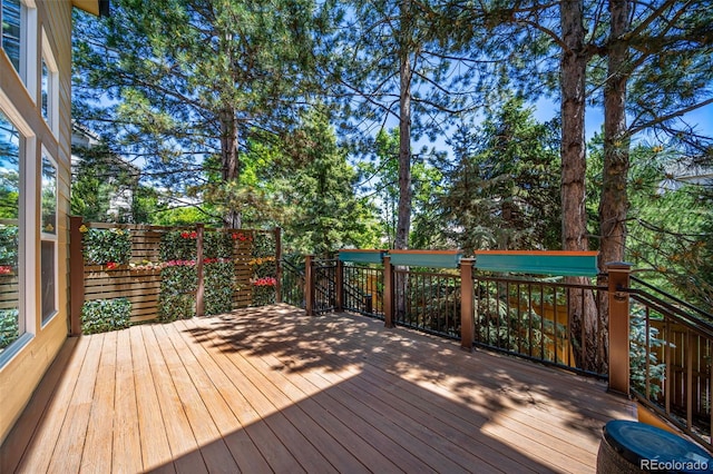 5416 S Hannibal Ct, Centennial, CO 80015 - view of wooden deck
