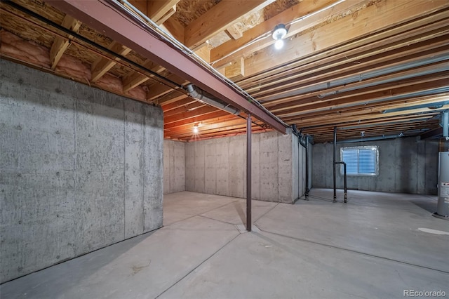 5416 S Hannibal Ct, Centennial, CO 80015 - unfinished below grade area with water heater