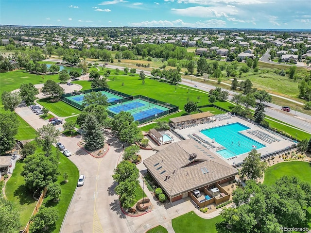 5416 S Hannibal Ct, Centennial, CO 80015 - aerial view of a pool