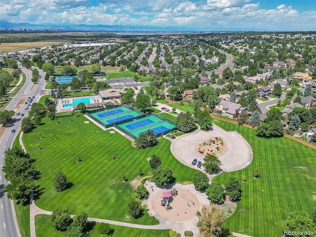 5416 S Hannibal Ct, Centennial, CO 80015 - drone / aerial view of a pool area