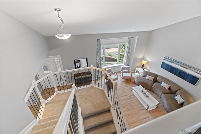 5310 S Flanders Way, Centennial, CO 80015 - staircase with baseboards and wood finished floors