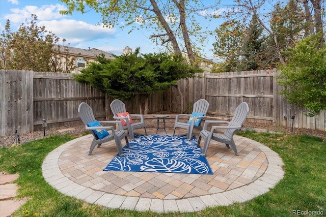 5310 S Flanders Way, Centennial, CO 80015 - view of patio featuring a fenced backyard