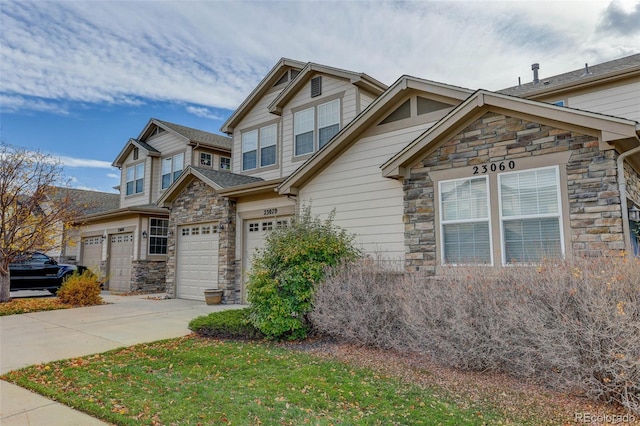 craftsman-style home featuring a garage