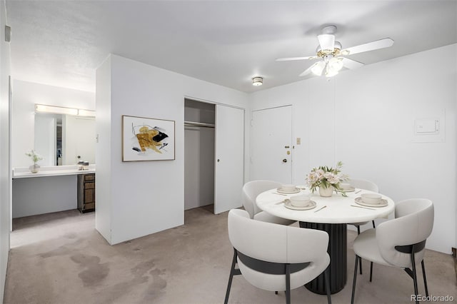 7801 W 35th Ave Unit 406, Wheat Ridge, CO 80033 - dining room featuring a ceiling fan