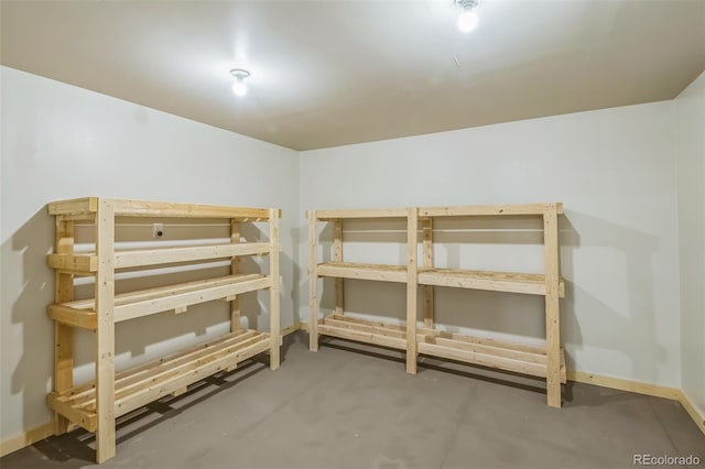 view of storage room