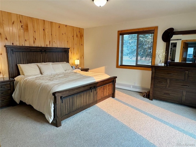 9081 Range Ln, Salida, CO 81201 - bedroom with wood walls and light colored carpet