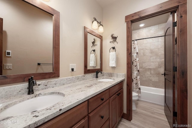2621 Gcr 519, Tabernash, CO 80478 - full bath featuring double vanity and shower / tub combo with curtain