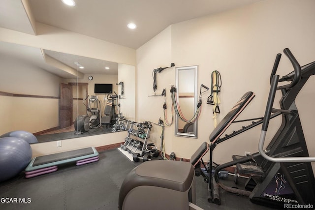 2621 Gcr 519, Tabernash, CO 80478 - workout area featuring recessed lighting