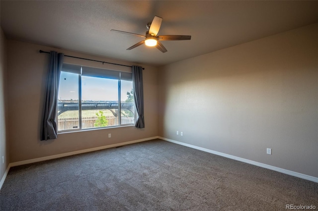 1985 Reed Grass Way, Colorado Springs, CO 80915 - carpeted empty room with ceiling fan and baseboards