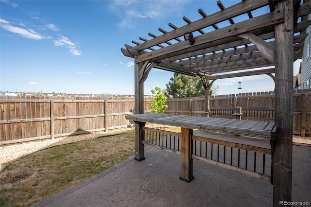 1985 Reed Grass Way, Colorado Springs, CO 80915 - fenced backyard featuring a pergola and a patio