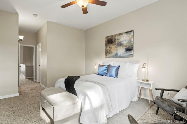 4109 Sunny Vista Hts, Colorado Springs, CO 80918 - carpeted bedroom with baseboards and a ceiling fan