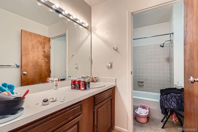 4484 Juniper Ct, Larkspur, CO 80118 - bathroom featuring vanity and shower / bath combination