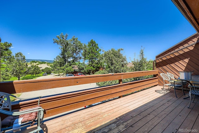 4484 Juniper Ct, Larkspur, CO 80118 - view of wooden terrace