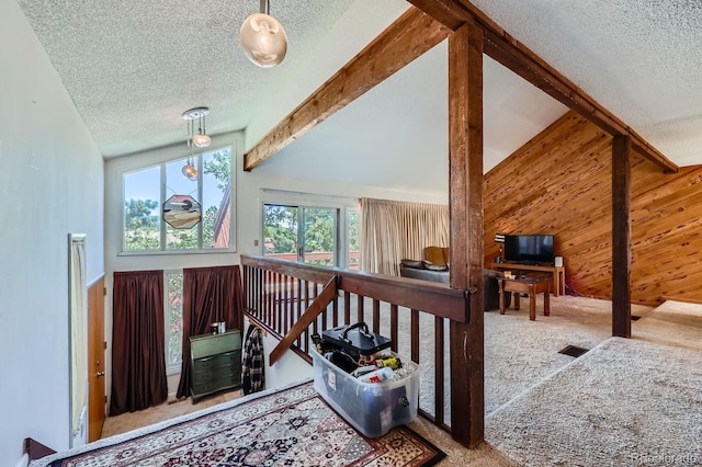 4484 Juniper Ct, Larkspur, CO 80118 - living area with a textured ceiling and carpet floors