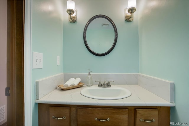 bathroom featuring vanity