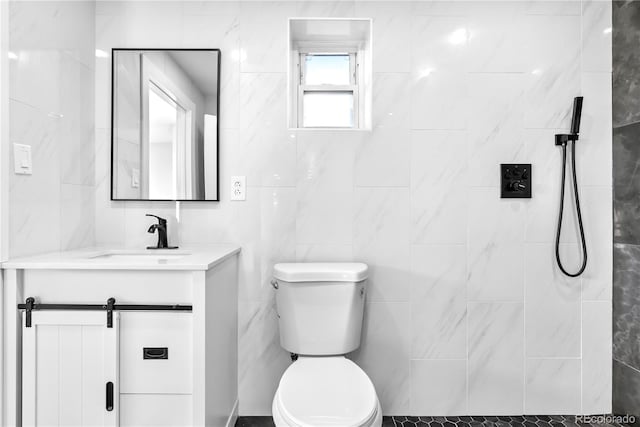 220 S Raleigh St, Denver, CO 80219 - full bath featuring vanity and a tile shower