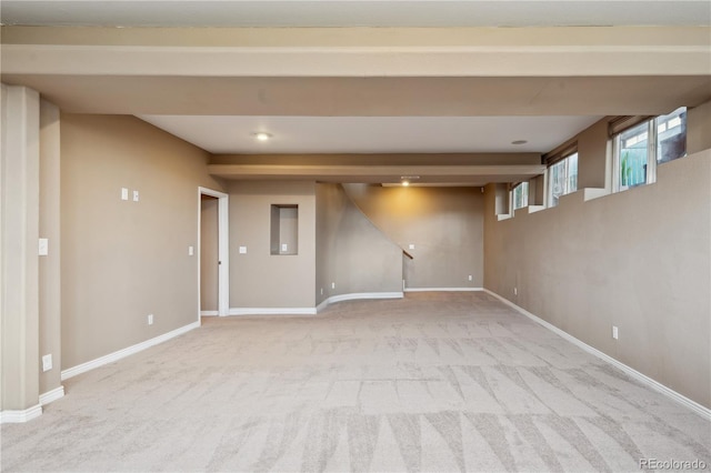 6595 Meade Ct, Arvada, CO 80003 - below grade area featuring light carpet and baseboards
