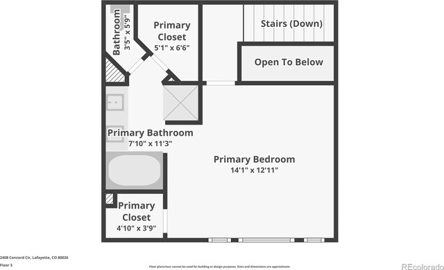 2408 Concord Cir, Lafayette, CO 80026 - view of property floor plan