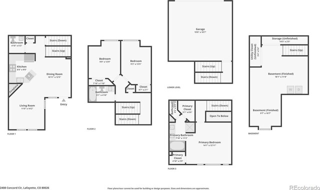 2408 Concord Cir, Lafayette, CO 80026 - view of home floor plan