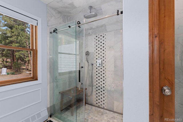 689 Red Deer Rd, Franktown, CO 80116 - full bath featuring a shower stall
