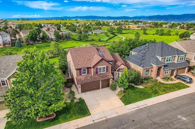 854 Countrybriar Ln, Highlands Ranch, CO 80129 - aerial perspective of suburban area featuring mountains