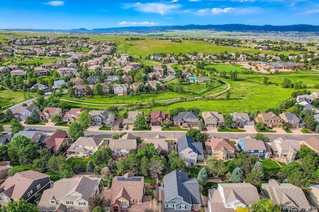 854 Countrybriar Ln, Highlands Ranch, CO 80129 - aerial view of residential area featuring a mountainous background