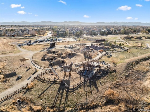 2730 River View Dr, Broomfield, CO 80023 - aerial overview of property's location featuring a mountain backdrop and rural landscape