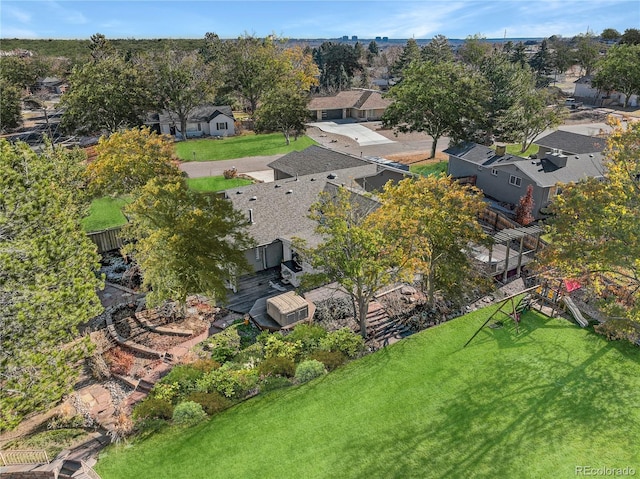 birds eye view of property