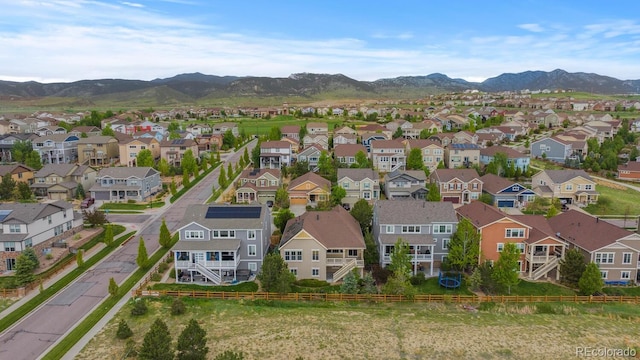 17223 W 84th Dr, Arvada, CO 80007 - aerial view of residential area featuring mountains