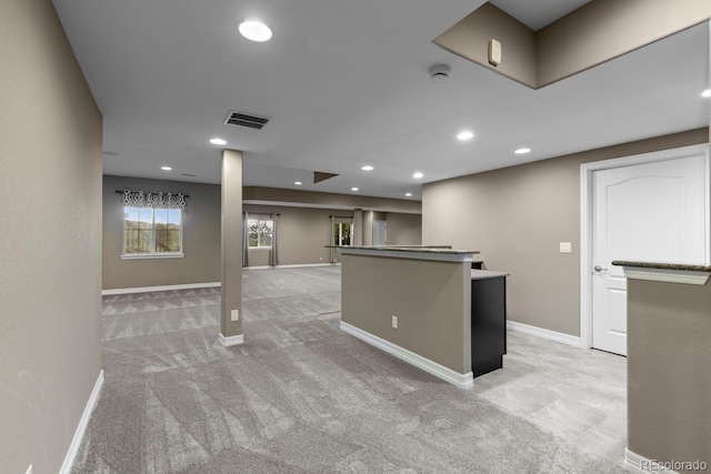 17223 W 84th Dr, Arvada, CO 80007 - basement featuring recessed lighting, baseboards, and light colored carpet