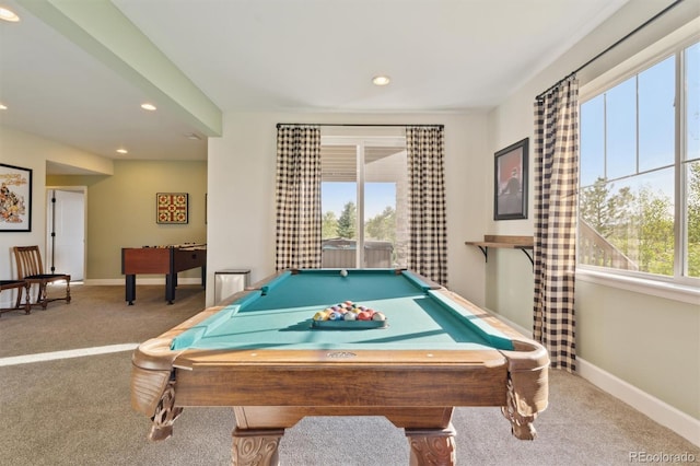 3741 Harvard Pl, Broomfield, CO 80023 - recreation room featuring carpet floors, recessed lighting, and pool table