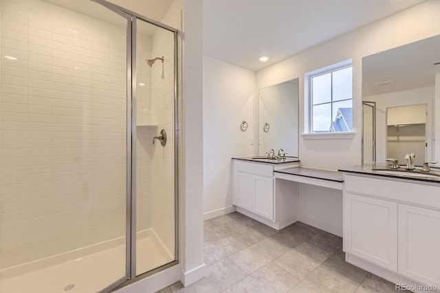 39857 Floyd St, Elizabeth, CO 80107 - bathroom with a stall shower and vanity