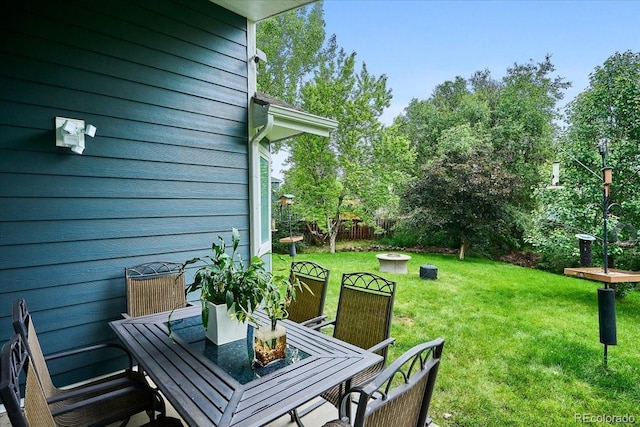 19113 W 60th Ln, Golden, CO 80403 - view of yard with outdoor dining area