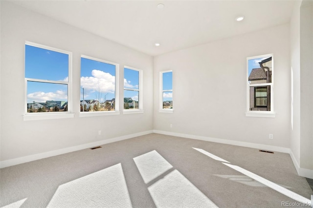 view of carpeted empty room