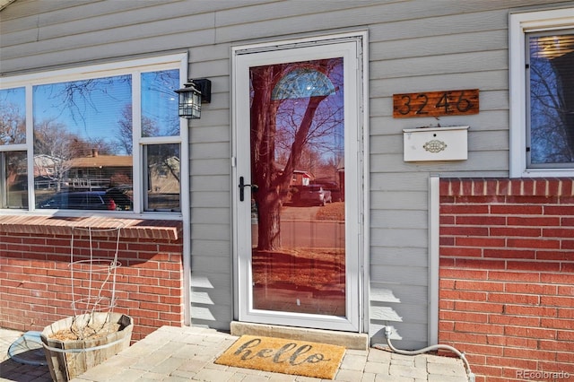 view of entrance to property