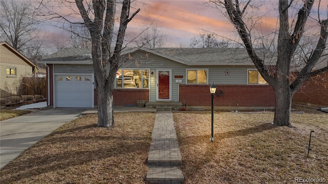 ranch-style house with a garage