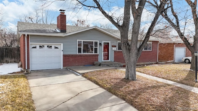 ranch-style house with a garage