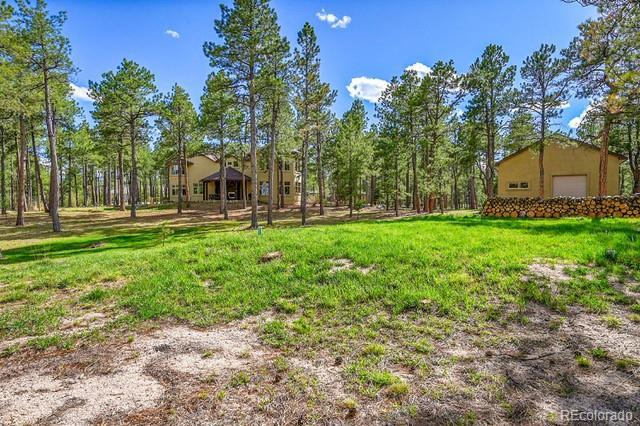 15947 Huckleberry Hts, Colorado Springs, CO 80908 - view of yard with a garage