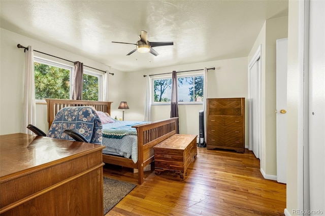12475 W 38th Ave, Wheat Ridge, CO 80033 - bedroom featuring hardwood / wood-style floors and ceiling fan