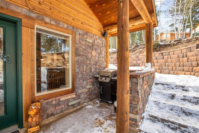 526 Wakanda Trl, Woodland Park, CO 80863 - exterior details featuring stone siding