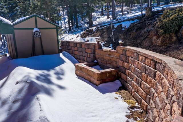 526 Wakanda Trl, Woodland Park, CO 80863 - view of yard layered in snow