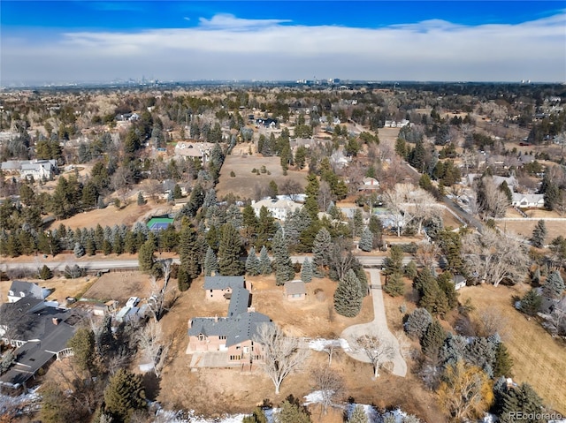 bird's eye view featuring a residential view