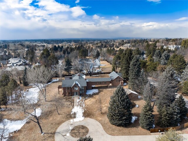 drone / aerial view featuring a residential view