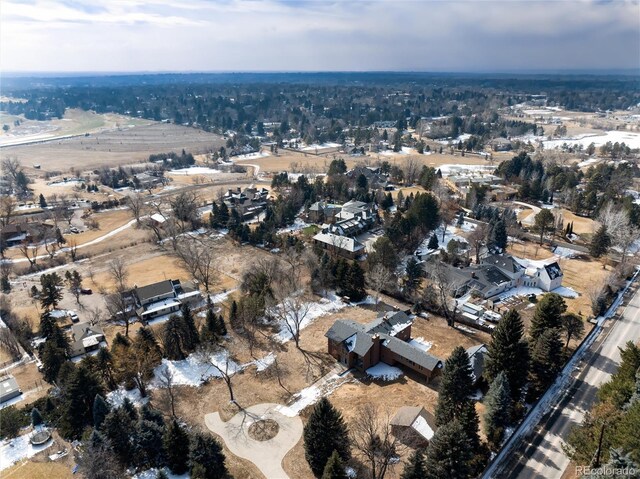 bird's eye view featuring a residential view